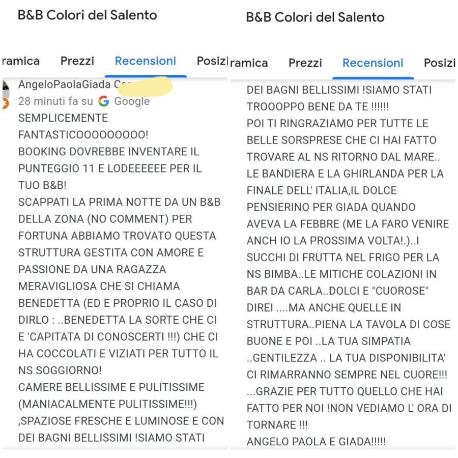 Bed and Breakfast Colori Del Salento Cellino San Marco Exteriér fotografie
